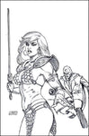 RED SONJA THE SUPERPOWERS #2 45 COPY LINSNER B&W VIRGIN INCV