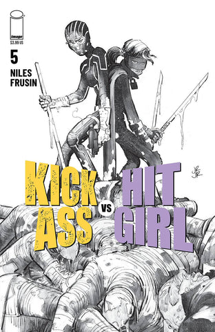 KICK-ASS VS HIT-GIRL #5 (OF 5) CVR B B&W ROMITA JR