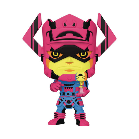 POP JUMBO MARVEL GALACTUS W/SURFER PX BLK LT 10IN FIG W/CHAS