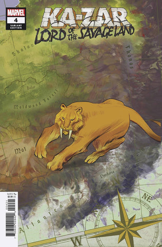 KA-ZAR LORD SAVAGE LAND #4 (OF 5) GARCIA MAP VAR <1:10>