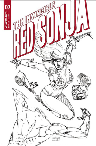 INVINCIBLE RED SONJA #7 CVR I 25 COPY INCV LINSNER B&W