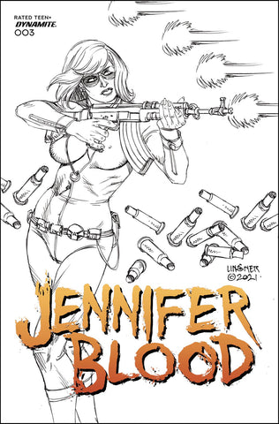 JENNIFER BLOOD #3 CVR G 15 COPY INCV LINSNER B&W