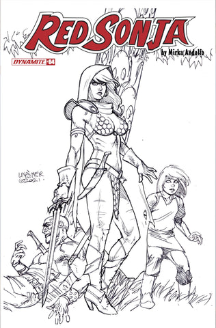 RED SONJA (2021) #4 CVR H 25 COPY INCV LINSNER B&W