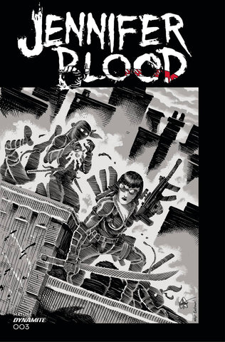 JENNIFER BLOOD #3 CVR O 11 COPY FOC INCV TMNT HOMAGE HAESER