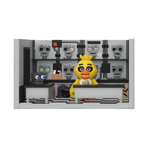 FIVE NIGHTS AT FREDDYS SNAP PLAYSET STORAGE ROOM W/ CHICA (C
