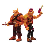 SDCC 2022 BST AXN TMNT ARCADE BEBOP & ROCKSTEADY PX AF 2PK