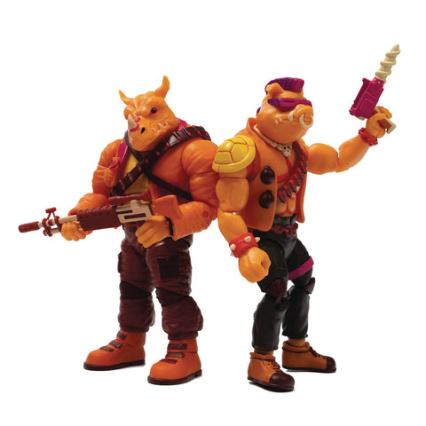 SDCC 2022 BST AXN TMNT ARCADE BEBOP & ROCKSTEADY PX AF 2PK