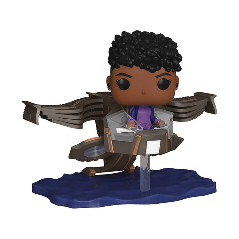 POP RIDE SUPDLX MARVEL BLACK PANTHER WF SHURI SUNBIRD V FIG