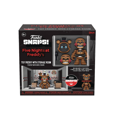 FIVE NIGHTS AT FREDDYS SNAP NIGHTMARE SECURITY ROOM PLAYSET