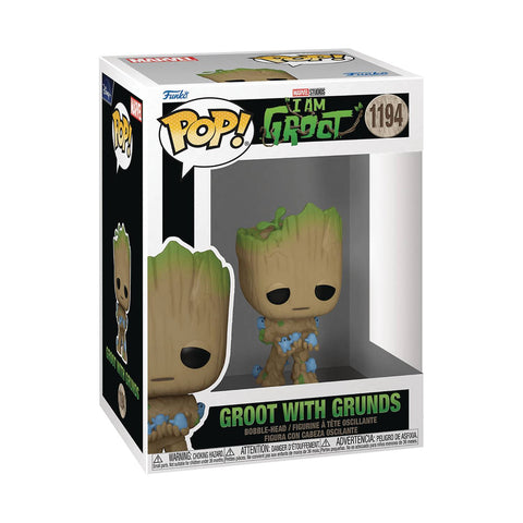 POP MARVEL I AM GROOT GROOT PJS W/ GRUNDS VINYL FIG (C: 1-1-