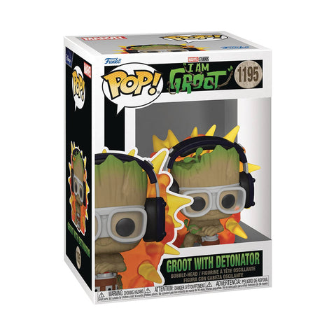 POP MARVEL I AM GROOT GROOT PJS W/ DETONATOR VINYL FIG (C: 1