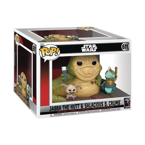 POP DLX STAR WARS ROTJ 40TH JABBA W/ SALACIOUS VIN FIG (C: 1