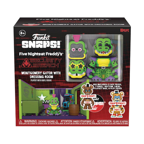 FIVE NIGHTS AT FREDDYS SNAP GATORS ROOM PLAYSET (C: 1-1-2)