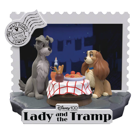 DISNEY 100 YEARS DS-136 LADY & TRAMP D-STAGE 6IN STATUE (C: